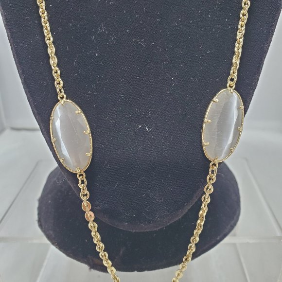 14th & Union Gold Necklace with Opaque Stones - Picture 3 of 9